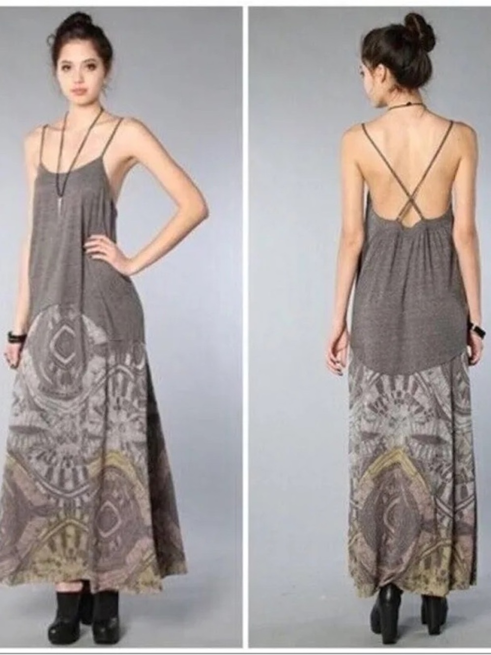 WE THE FREE / FREE PEOPLE/ Tribal Festival / BOHO / Maxi Dress / M / Ptp-18-19”